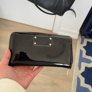 Kate Spade Black Patent Leather Wallet